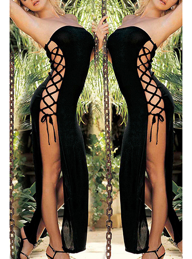 Women's Tube Lingerie Dress – Wise Side / Lace Up